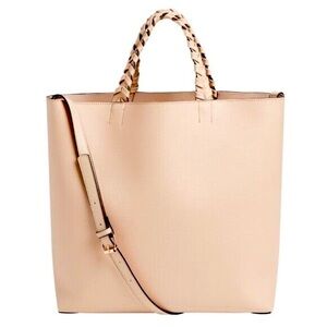 Jules Kae Tote Handbag Leather Vegan Blush